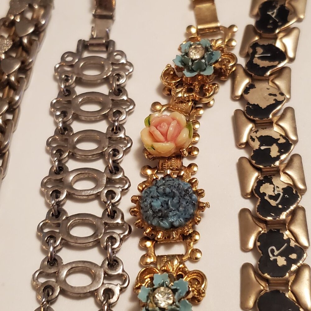 10  Bracelets, items # A-1268-1277,. wt. 256 grams. - Picture 8 of 12